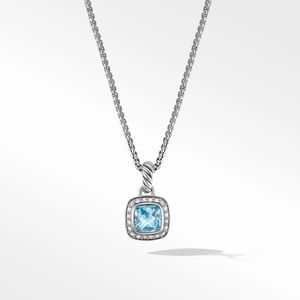 David Yurman Petite Albion Blue Topaz Pendant